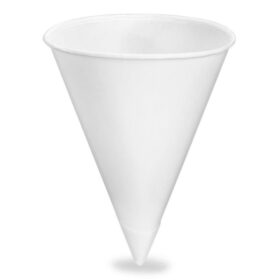 Solo Paper Cone Cup, 4.25oz, 25/200ct Cardboard Packages, 5000/Case