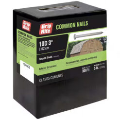 Grip Rite 10D Hot-Galvanized Common Nail, 3", 5LB