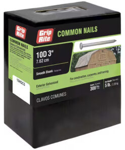 Grip Rite 10D Hot-Galvanized Common Nail, 3", 5LB