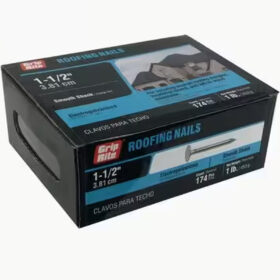 Grip Rite Electrogalvanized Roofing Nail, 1-1/2", 1LB