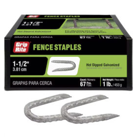 Grip Rite Hot Galvanized Fence Staple, 1-1/2", 1LB