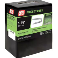 Grip Rite Hot Galvanized Fence Staple, 1-1/2", 5LB