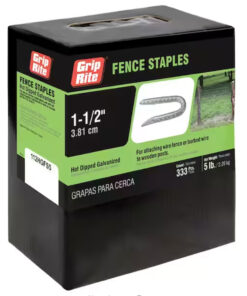 Grip Rite Hot Galvanized Fence Staple, 1-1/2", 5LB