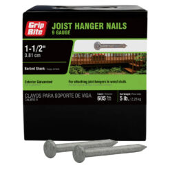 Grip Rite Hot-Galvanized Joist Hanger Nail, 1-1/2", 5LB