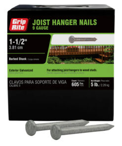 Grip Rite Hot-Galvanized Joist Hanger Nail, 1-1/2", 5LB