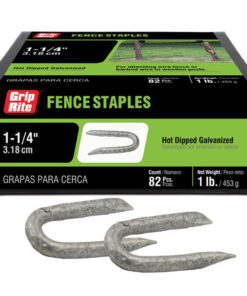 Grip Rite Hot Galvanized Fence Staple, 1-1/4", 1LB