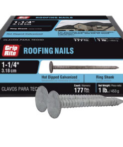 Grip Rite Hot-Galvanized Roofing Nail, 1-1/4", 1LB