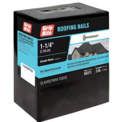 Grip Rite Hot-Galvanized Roofing Nail, 1-1/4", 5LB