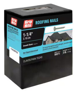Grip Rite Hot-Galvanized Roofing Nail, 1-1/4", 5LB
