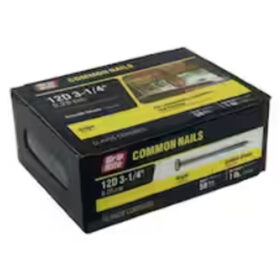 Grip Rite 12D Hot-Galvanized Common Nail, 3-1/4", 1LB