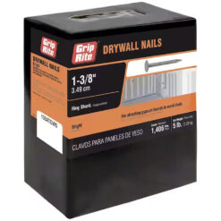 Grip Rite PC Drywall Nail, 1-3/8", 5LB