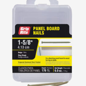 Grip Rite Beige Steel Panel Board Nails, 1-5/8", 6oz