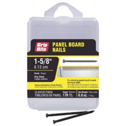 Grip Rite Black Steel Panel Board Nails, 1-5/8", 6oz