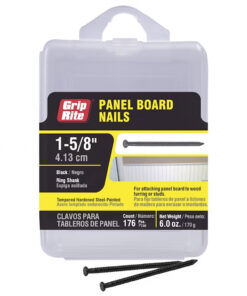 Grip Rite Black Steel Panel Board Nails, 1-5/8", 6oz