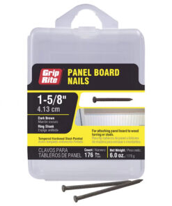 Grip Rite Dark Brown Steel Panel Board Nails, 1-5/8", 6oz