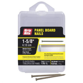 Grip Rite Medium Brown Steel Panel Board Nails, 1-5/8", 6oz