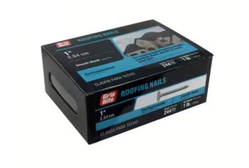 Grip Rite Electrogalvanized Roofing Nail, 1", 1LB