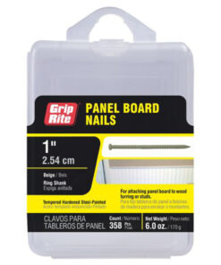 Grip Rite Beige Steel Panel Board Nails, 1", 6oz