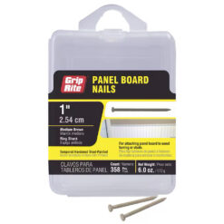 Grip Rite Dark Brown Steel Panel Board Nails, 1", 6oz