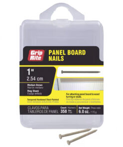 Grip Rite Medium Brown Steel Panel Board Nails, 1", 6oz