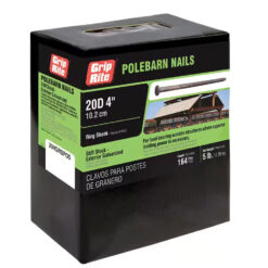 Grip Rite 20D Bright Common Nail, 4", 5LB