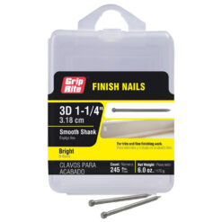 Grip Rite 3D Bright Finish Nail, 1-1/4", 6 oz