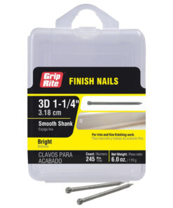 Grip Rite 3D Bright Finish Nail, 1-1/4", 6 oz