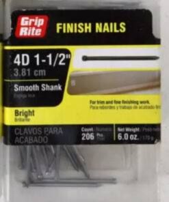 Grip Rite 4D Bright Finish Nail, 1-1/2", 6 oz