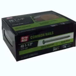 Grip Rite 4D Hot-Galvanized Common Nail, 1-1/2", 1LB