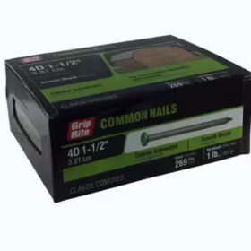 Grip Rite 4D Hot-Galvanized Common Nail, 1-1/2", 1LB