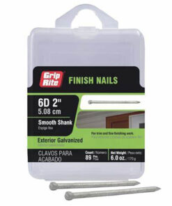 Grip Rite 6D Hot-Galvanized Finish Nail, 2", 6oz