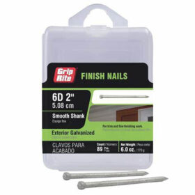 Grip Rite 6D Hot-Galvanized Finish Nail, 2", 6oz