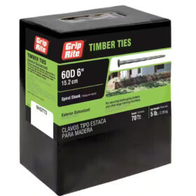 Grip Rite 6D Hot-Galvanized Timber Tie Nail, 6", 5LB- don't know if this is the right number of D