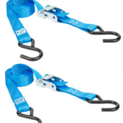 Cambuckle Tie Down, Blue, 1x10ft, 2 Pack .