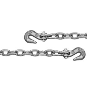 Grade 43 Assembly Chain with 2 Welded Eye Hooks, 5/16"x20'
