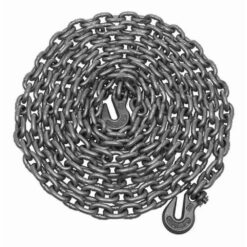 Grade 43 Assembly Chain with 2 Clevis Hooks, 3/8"x20'