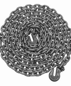Grade 43 Assembly Chain with 2 Clevis Hooks, 3/8"x20'