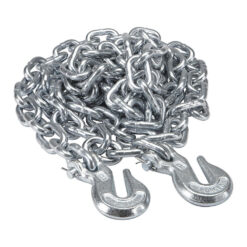 Grade 43 Assembly Chain with 2 Hooks, 3/8"x20', Working Load Limit 5,400 lbs, Maximum Break Force 16,200 lbs
