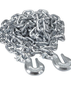 Grade 43 Assembly Chain with 2 Hooks, 3/8"x20', Working Load Limit 5,400 lbs, Maximum Break Force 16,200 lbs