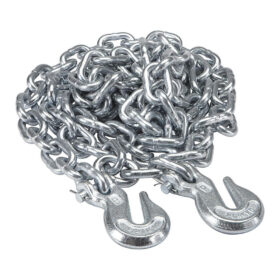 Grade 43 Assembly Chain with 2 Hooks, 3/8"x20', Working Load Limit 5,400 lbs, Maximum Break Force 16,200 lbs