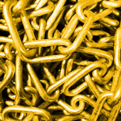 Long Link Alloy Chain, 5/8", Yellow, Domestic