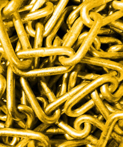 Long Link Alloy Chain, 5/8", Yellow, Domestic