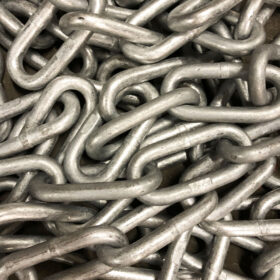 Long Link Galvanized Alloy Chain, 3/4"