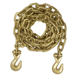 Columbus McKinnon Grade 70 Assembly Chain with 2 Clevis Hooks, 5/16"x25'