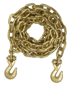 Columbus McKinnon Grade 70 Assembly Chain with 2 Clevis Hooks, 5/16"x25'
