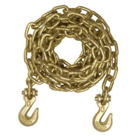 Columbus McKinnon Grade 70 Assembly Chain with 2 Clevis Hooks, 5/16"x25'