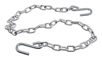 Grade 70 Assembly Chain with 2 Hooks, 3/8"x20', Imported, Working Load Limit 6,600 lbs, Maximum Breaking Force 26,400 lbs