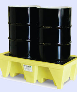 2-DRUM,POLY,SPILL PALLET,W/DRAIN,ENPAC,5253-YE-D