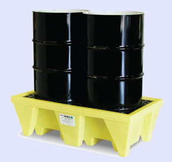2-DRUM,POLY,SPILL PALLET,W/DRAIN,ENPAC,5253-YE-D