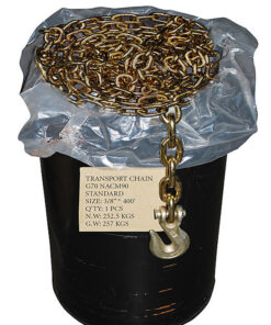 Grade 70 Transport Link Chain, 3/8", 400'/Drum
